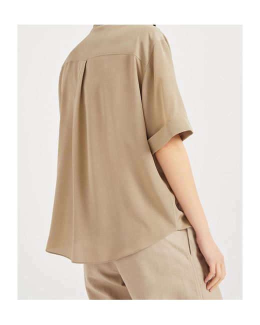 Brunello Cucinelli Natural Conceal Fastened Shirt