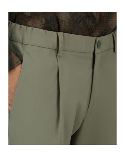 Herno Gray Button Detailed Tapered Trousers for men