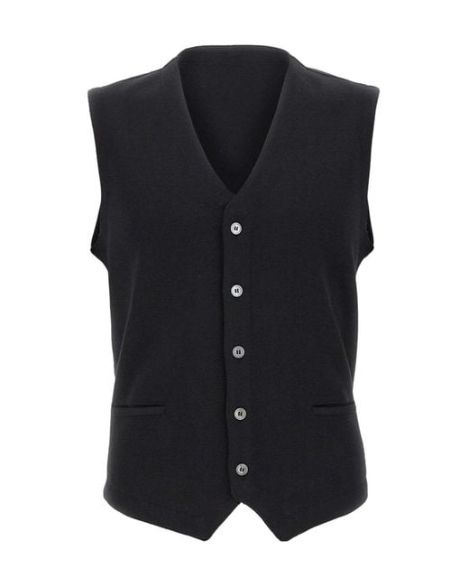 Gran Sasso Blue Button-Up Vest for men