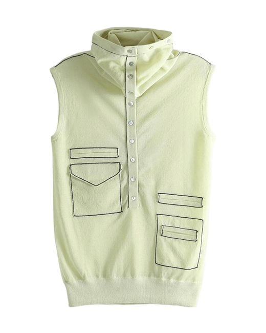 Kiko Kostadinov Green Kreiner Sleeveless Knitted Top