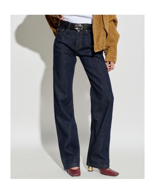 Casablanca Blue Logo-Detail Jeans