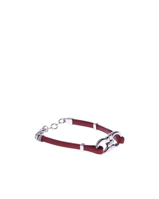 Ferragamo White Logo Detail Bracelet