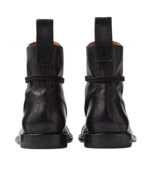 Versace Brown Perforated Lace-Up Boots for men
