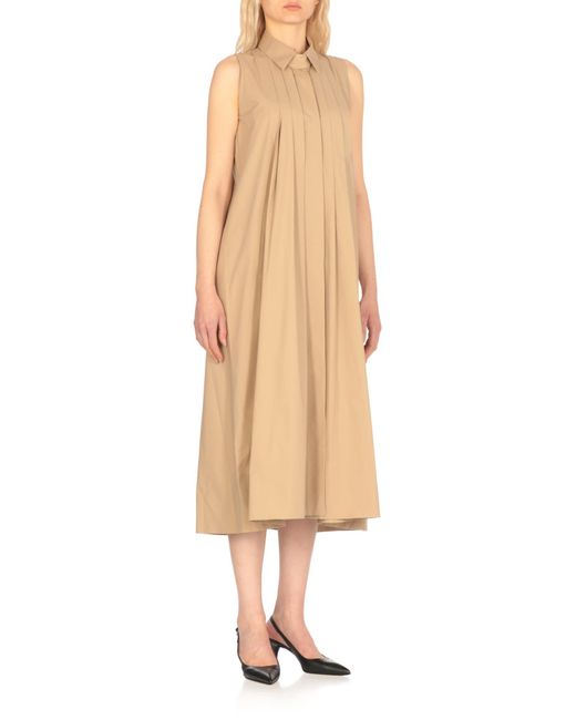 Antonelli Natural Mantova Pleated Dress