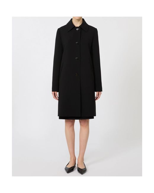 Max Mara Black Studio Mstracconto Long Coat