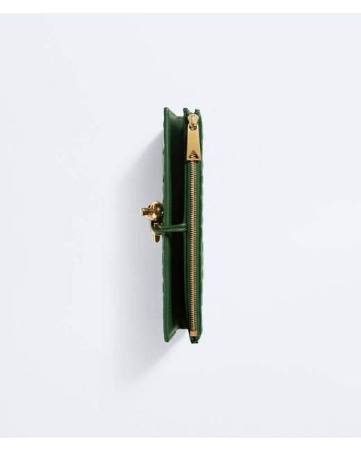 Bottega Veneta Green Andiamo Long Wallet