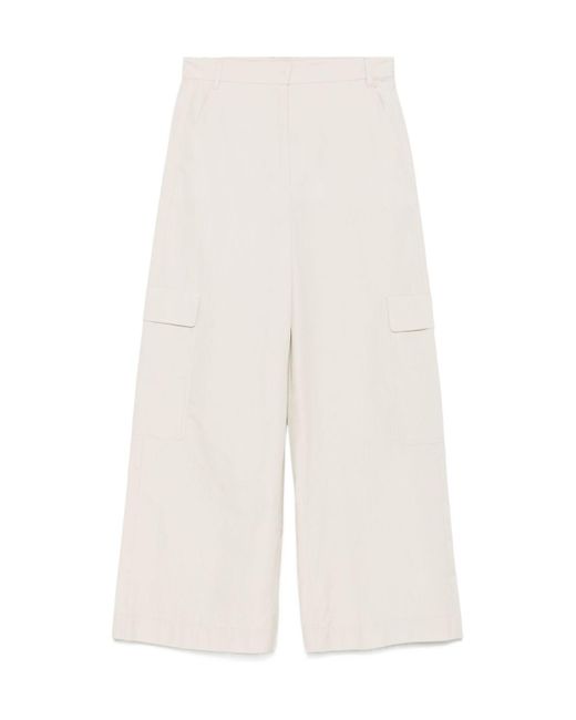 Max Mara White Belt Loops Slacks