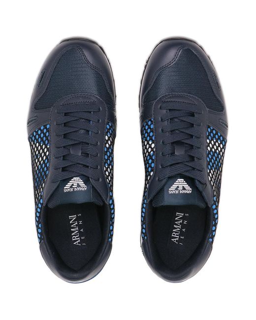 Armani Jeans Blue Logo Details Casual Sports Shoes for men