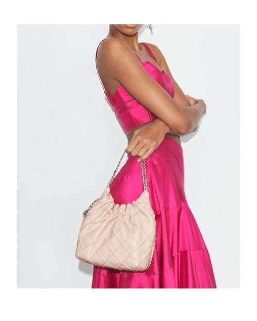 Tory Burch Pink Mini Fleming Tote Bag