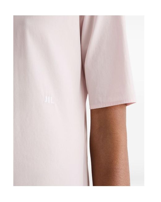 Jil Sander Pink Lightweight Cotton Poplin Shirt