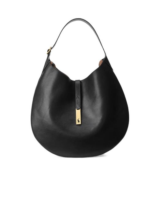 Polo Ralph Lauren Black Top Handle Shoulder Bag