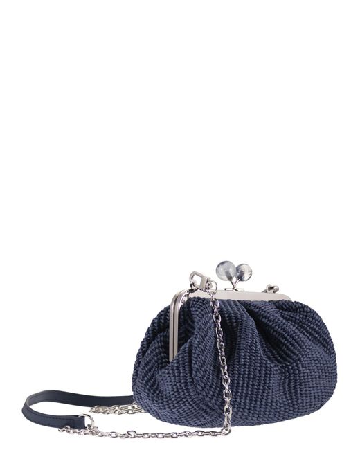 Weekend by Maxmara Blue Palmas Small Pasticcino Bag