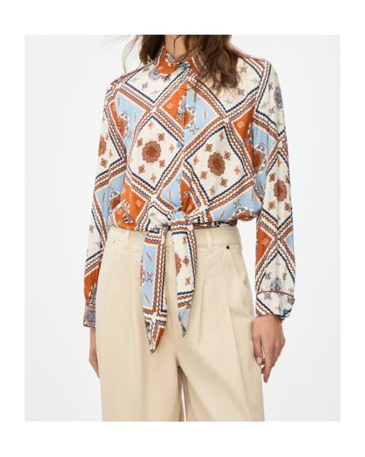 iBlues White Relaxed-Fit Shirt