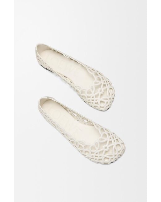 Loewe Natural Petal-Shaped Character Puzzle Ballet Slippers