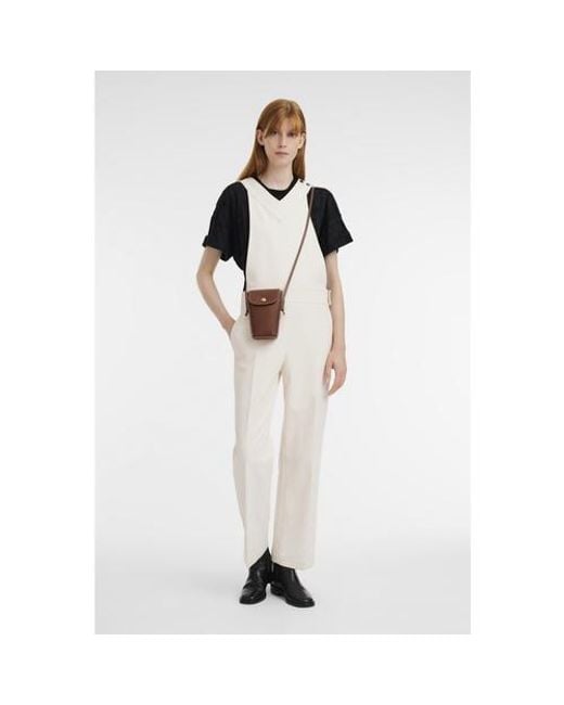 Longchamp Brown Compact Flap Shoulder Bag