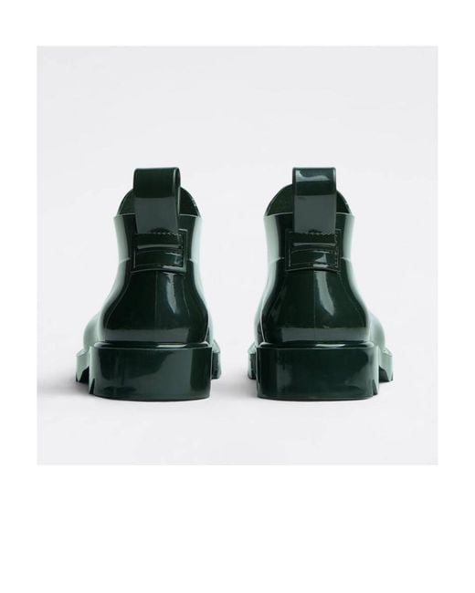 Bottega Veneta Green Ridged Slip-On Boots for men