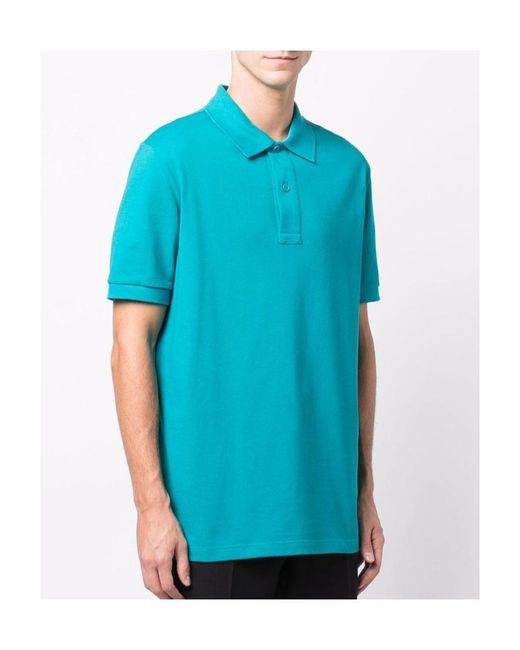 Bottega Veneta Blue Classic Polo Shirt for men