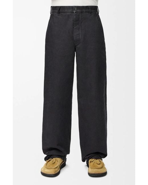 Loewe Black Straight Leg Jeans for men