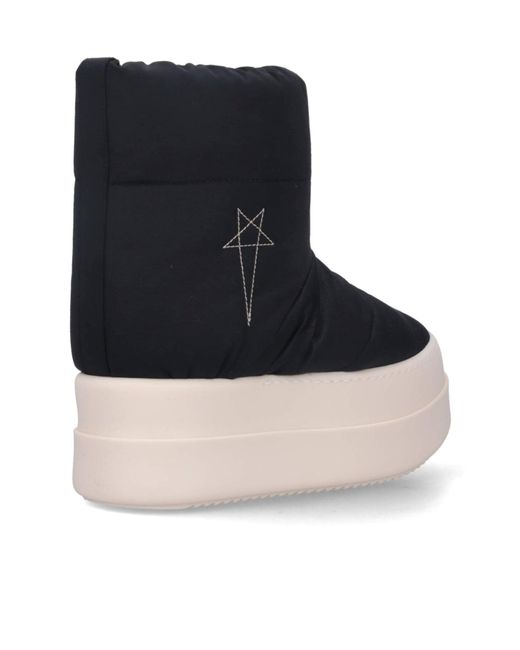 Rick Owens Blue Drkshdw Porterville Mega Bumper Low Lunar Boots