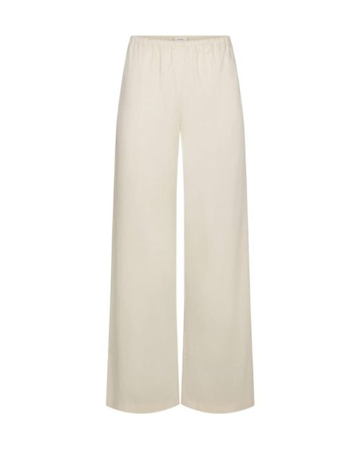 FRAME White The Society Wide-Leg Trousers
