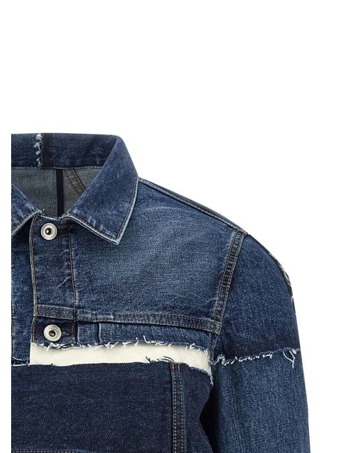 Sacai Blue Deconstructed Denim Jacket