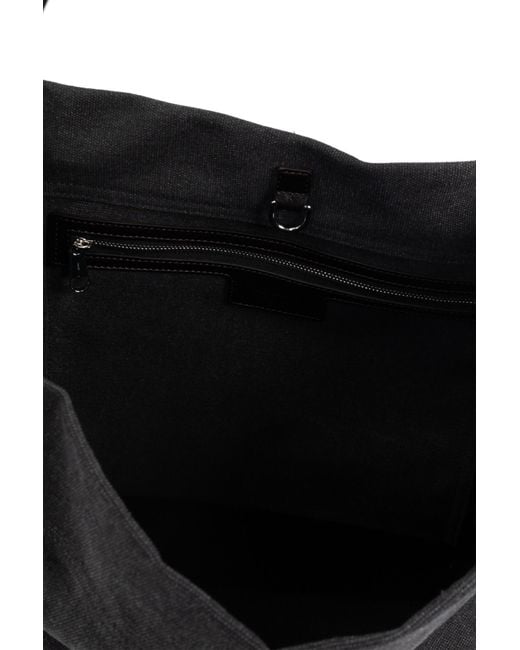 Lemaire Black Zip-Up Top Handle Bag