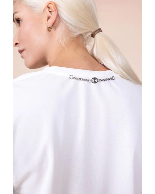 Rabanne White Crewneck Short-Sleeved T-Shirt