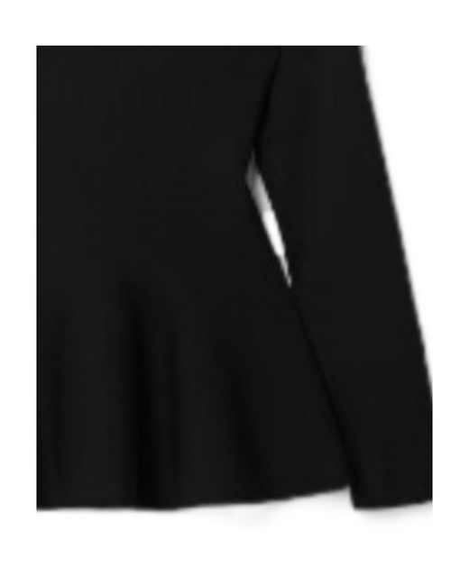 Stella McCartney Black Peplum-Hem Top