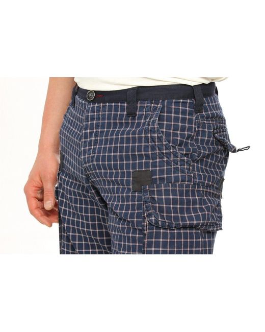 Armani Jeans Blue Logo Logo Shorts for men