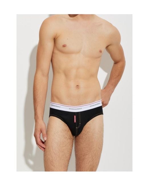 DSquared² Black Briefs for men
