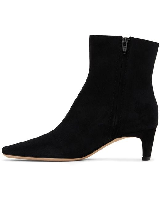 Staud Black Side Zipper Boots