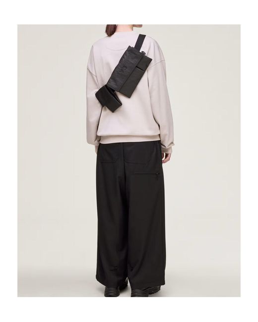Y-3 Pocket Detailed Sling Bag in Black for Men | Lyst
