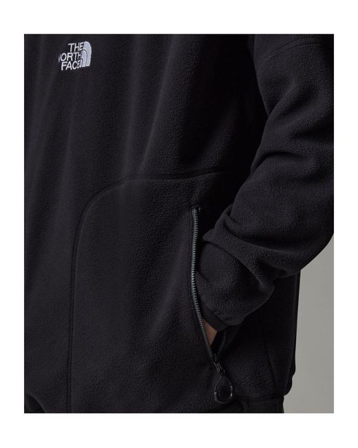 The North Face Black Shearling Hooded Jacket for men
