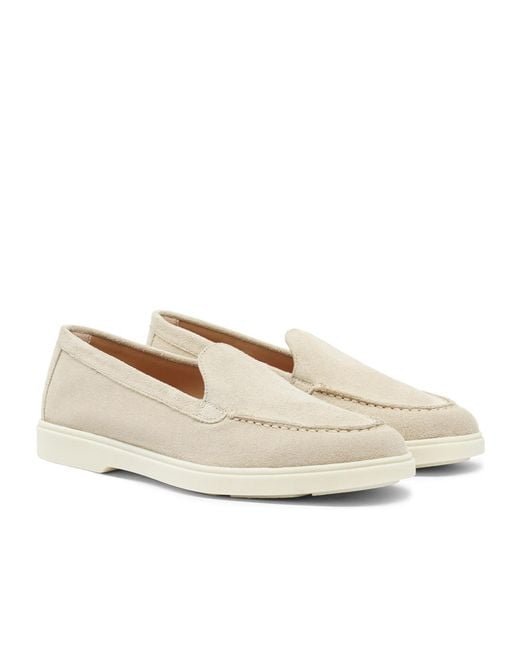 Santoni Natural Logo Moulded Loafers