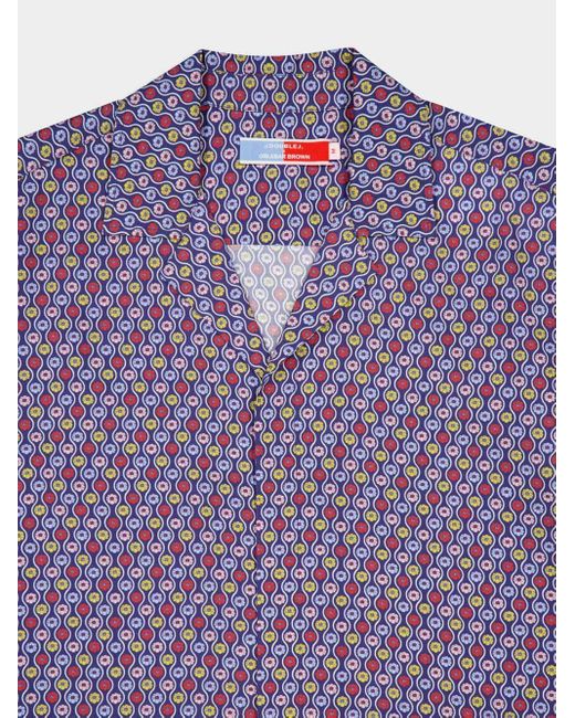 Orlebar Brown Purple Short-Sleeved Shirt for men