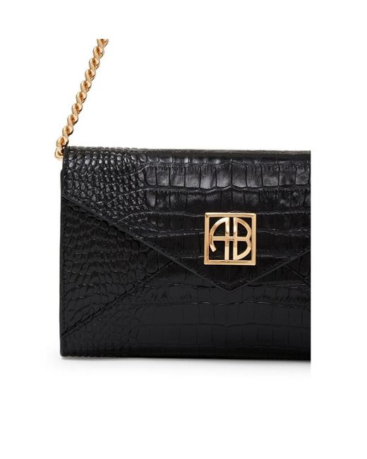 Anine Bing Elly Clutch Bag in White Lyst