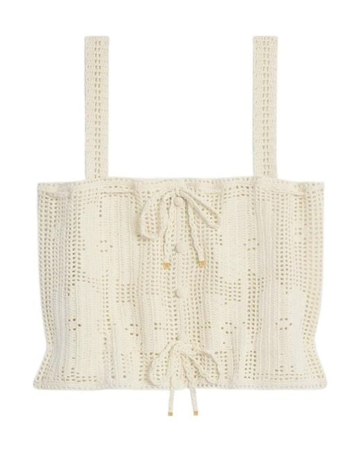 Céline Natural Crop Top