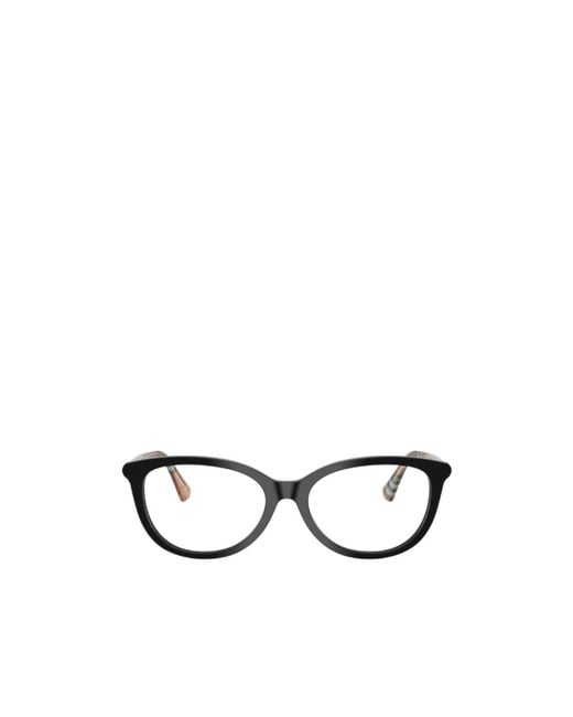Burberry White Eyewear Cat-Eye Glasses