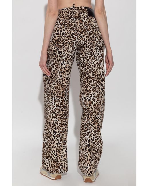 DSquared² Multicolor Allover Animal-Pattern Pants