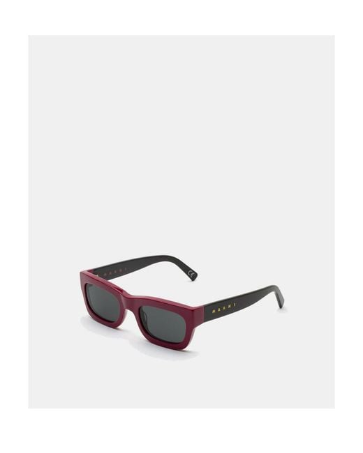 Marni White Logo Sunglasses for men