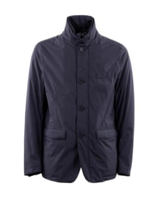 Herno Blue Padded Jacket for men