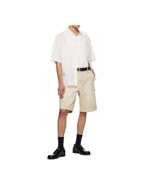 Wooyoungmi Natural Studded Shorts for men