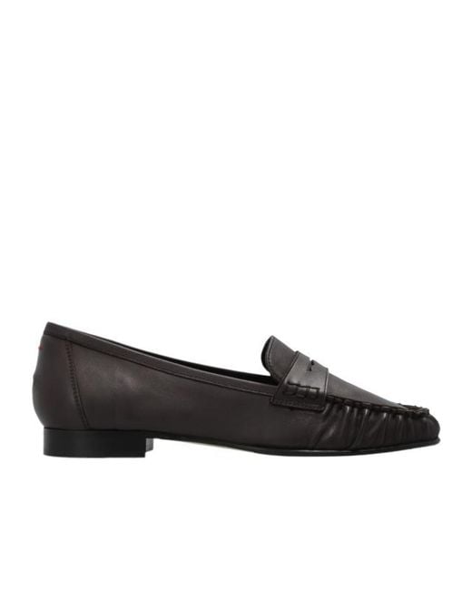 Aeyde Black Round-Toe Loafers
