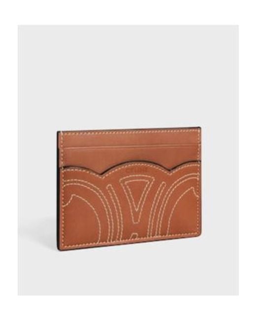 Céline Brown Card Holder