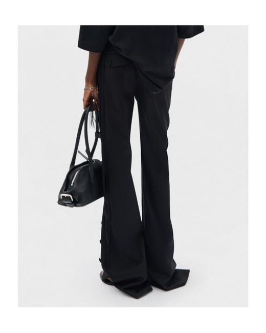 Ann Demeulemeester Black Enya Buttoned Bootcut Trousers