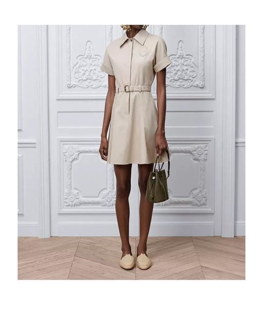 Dior Natural Médaillon Belted Shirtdress