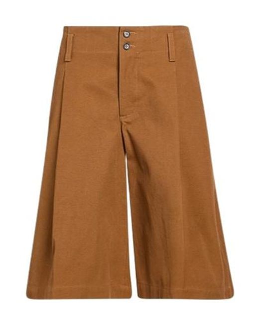 Chloé Brown Canvas Capri Pants