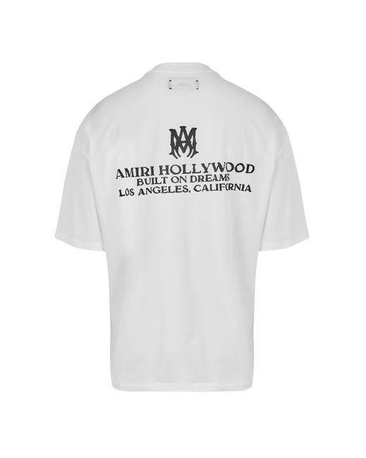 Amiri White Casual Crew Neck T-Shirt for men