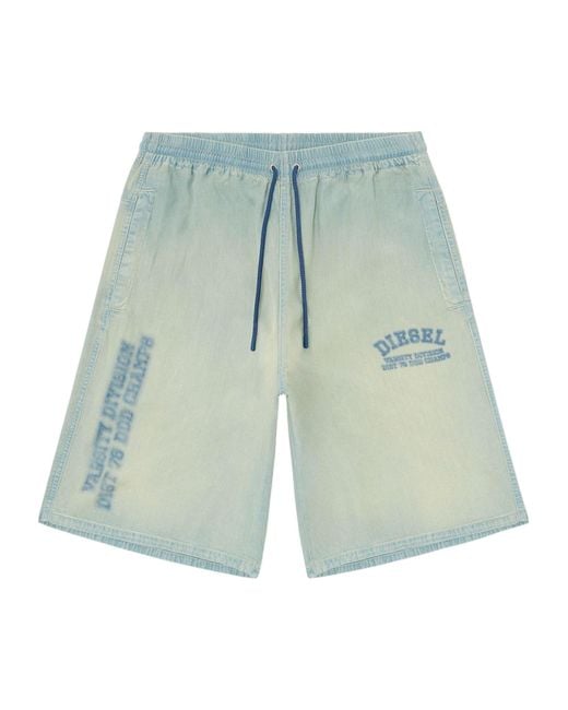 DIESEL Blue Comfortable Casual Shorts for men