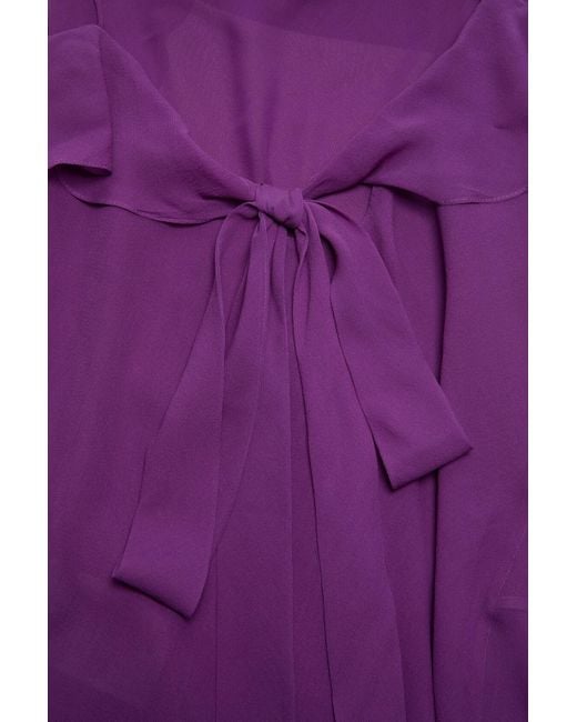 Acne Purple Silk Dress